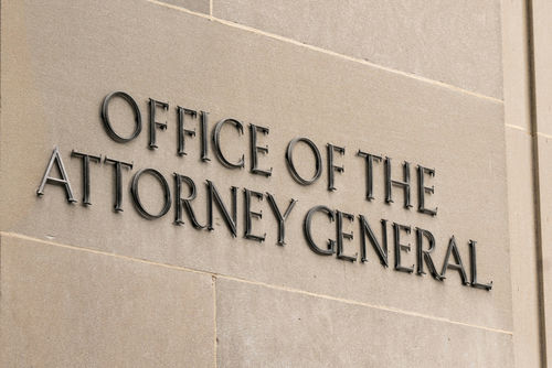 Office of the Attorney General building sign.