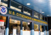 US Citizenship and Immigration Services building entrance