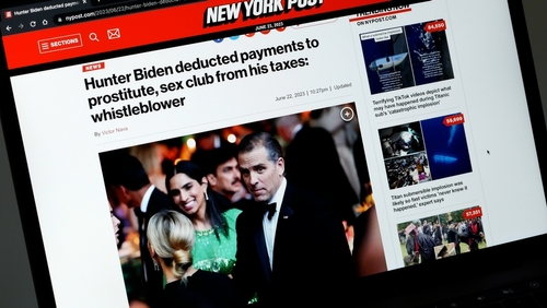 New York Post article about Hunter Biden tax situation.